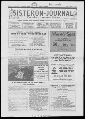 Le Sisteron Journal du 05/07/1997