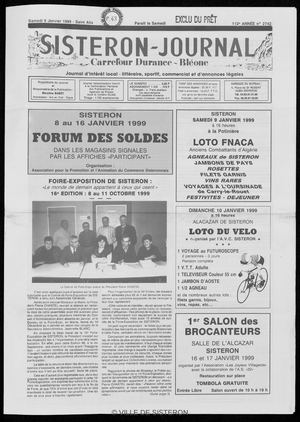 Le Sisteron Journal du 09/01/1999