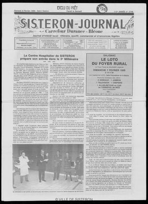 Le Sisteron Journal du 06/02/1999