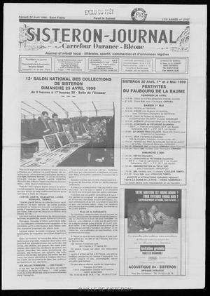 Le Sisteron Journal du 24/04/1999