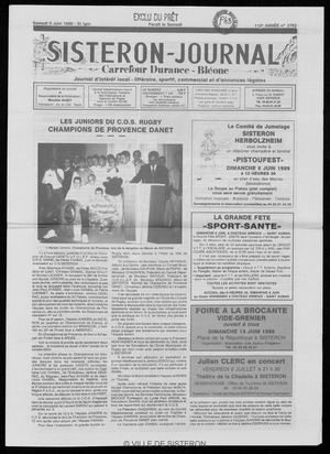 Le Sisteron Journal du 05/06/1999