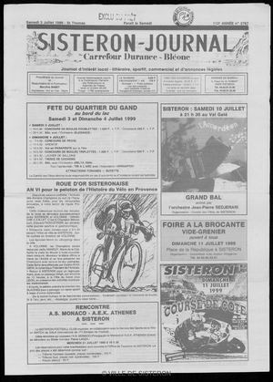 Le Sisteron Journal du 03/07/1999