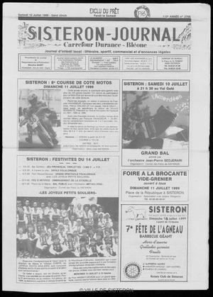 Le Sisteron Journal du 10/07/1999