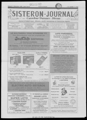 Le Sisteron Journal du 11/12/1999