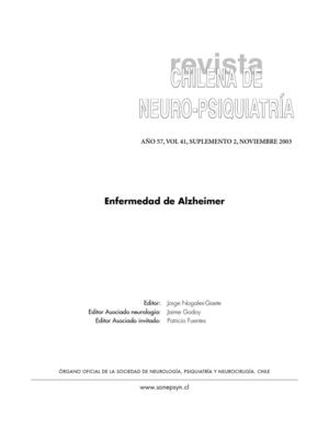revista chilena de neuro - psiquiatria
