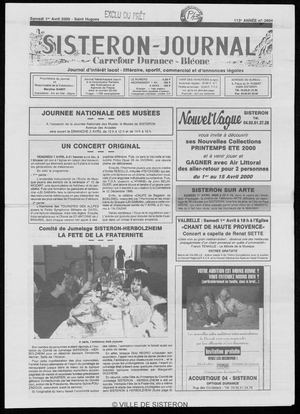 Le Sisteron Journal du 01/04/2000