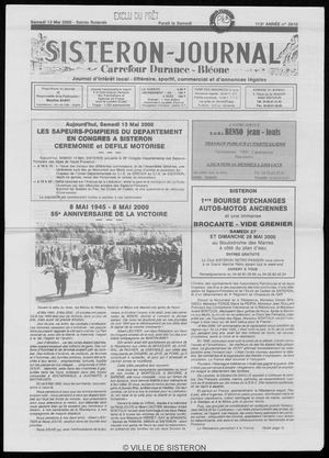 Le Sisteron Journal du 13/05/2000