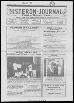 Le Sisteron Journal du 17/06/2000