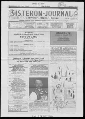 Le Sisteron Journal du 08/07/2000