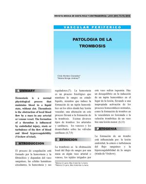 Patologia de la tombrosis