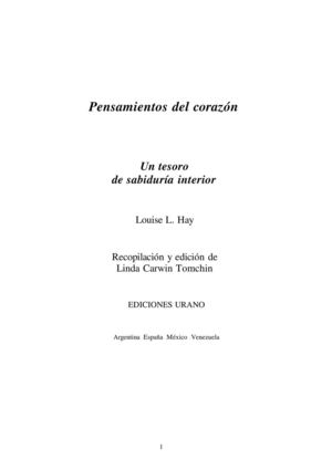 Pensamientos Del Corazon Louise Hay