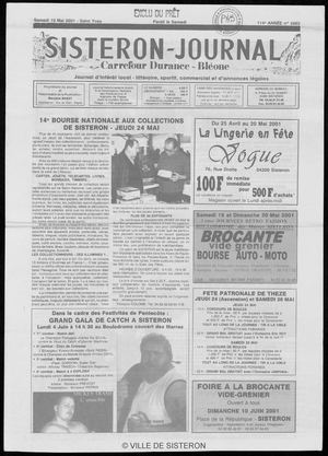 Le Sisteron Journal du 19/05/2001
