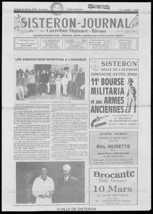 Le Sisteron Journal du 23/02/2002