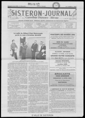 Le Sisteron Journal du 06/04/2002
