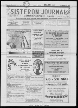 Le Sisteron Journal du 04/05/2002
