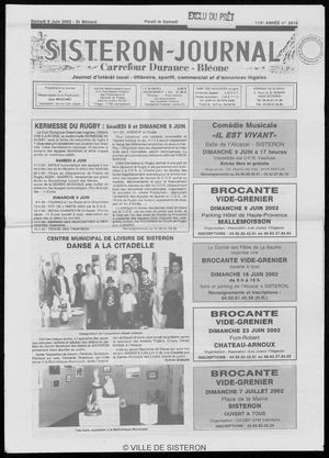 Le Sisteron Journal du 08/06/2002