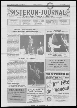 Le Sisteron Journal du 20/07/2002