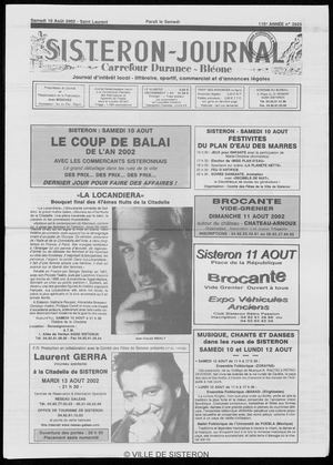 Le Sisteron Journal du 10/08/2002