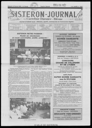 Le Sisteron Journal du 15/02/2003