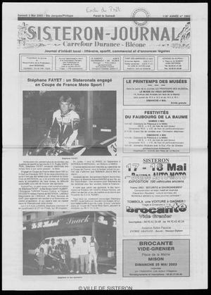 Le Sisteron Journal du 03/05/2003