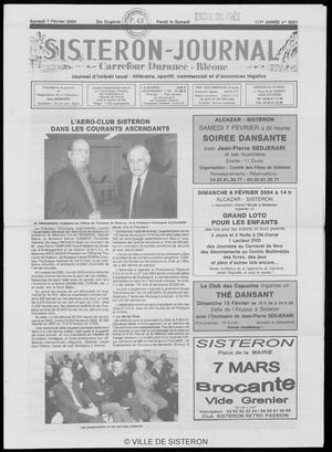 Le Sisteron Journal du 07/02/2004