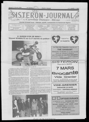 Le Sisteron Journal du 14/02/2004