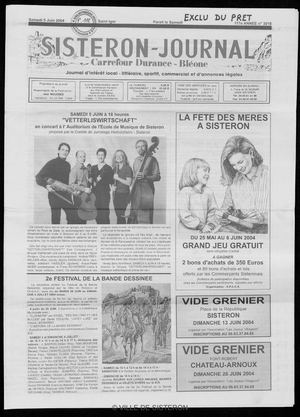 Le Sisteron Journal du 05/06/2004
