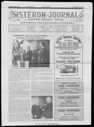 Le Sisteron Journal du 15/05/2004
