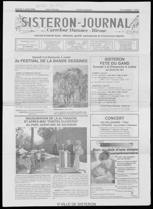 Le Sisteron Journal du 03/07/2004