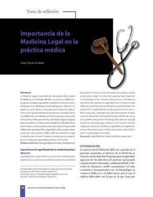 Importancia De La Medicina Legal Y Forense