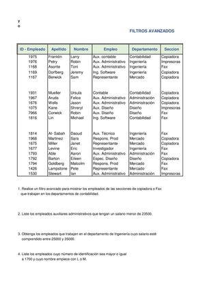 Filtros Avanzados Necta Salas