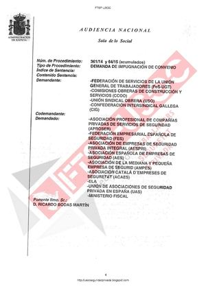 Sentencia Audiencia Nacional Pluses En Vacaciones Seguridad Privada