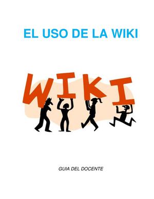 Cartilla De Wikis Guia Del Docente