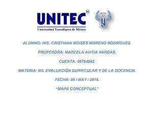 Evaluación Curricular Y Diseño Curricular