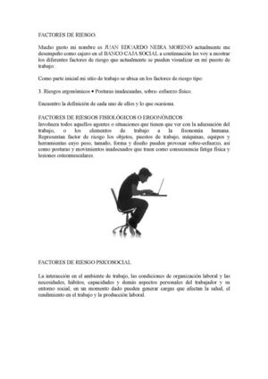Factores De Riesgo
