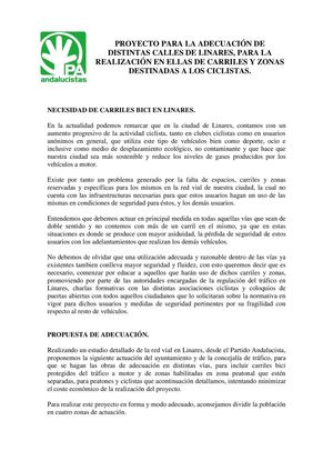 Carriles Bici En Linares