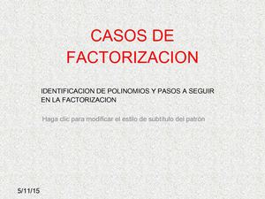 Factorización