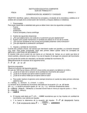 Conservacion Del Momento