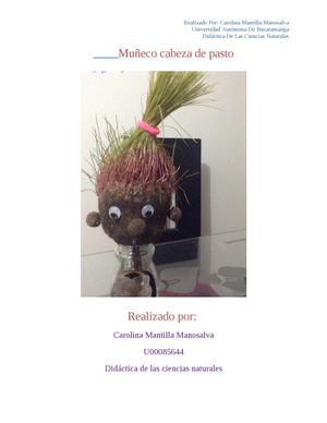 Muñeco Cabeza De Pasto