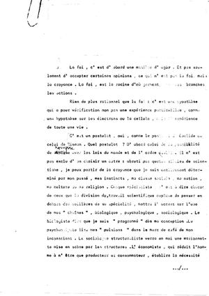 La Foi C'est Une Manière D'agir, par Roger Garaudy