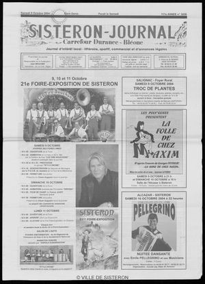 Le Sisteron Journal du 09/10/2004
