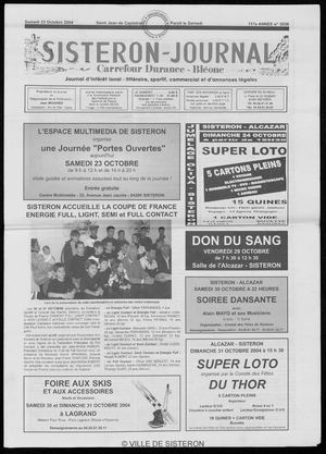 Le Sisteron Journal du 23/10/2004