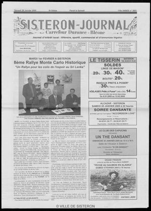 Le Sisteron Journal du 29/01/2005