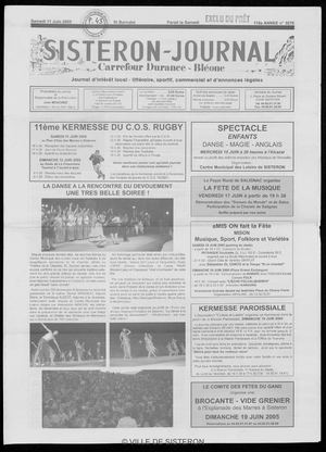 Le Sisteron Journal du 11/06/2005