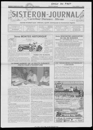 Le Sisteron Journal du 03/09/2005