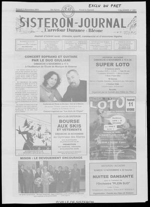 Le Sisteron Journal du 05/11/2005
