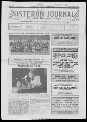 Le Sisteron Journal du 10/12/2005