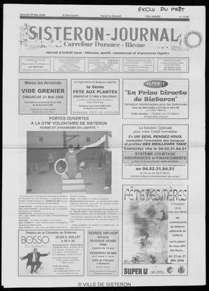 Le Sisteron Journal du 20/05/2006
