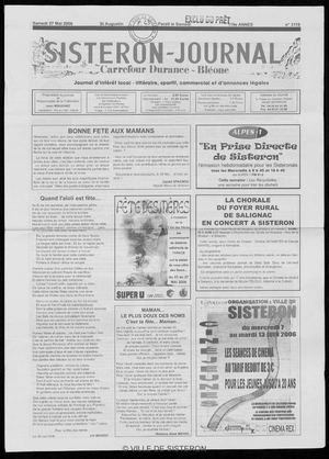 Le Sisteron Journal du 27/05/2006