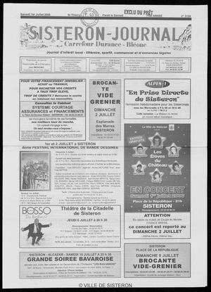 Le Sisteron Journal du 01/07/2006